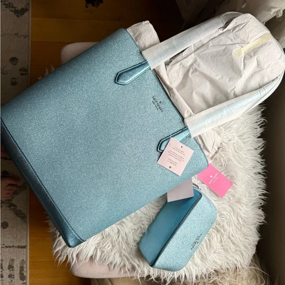 Kate Spade Tinsel Tote Bundle - Picture 2 of 5